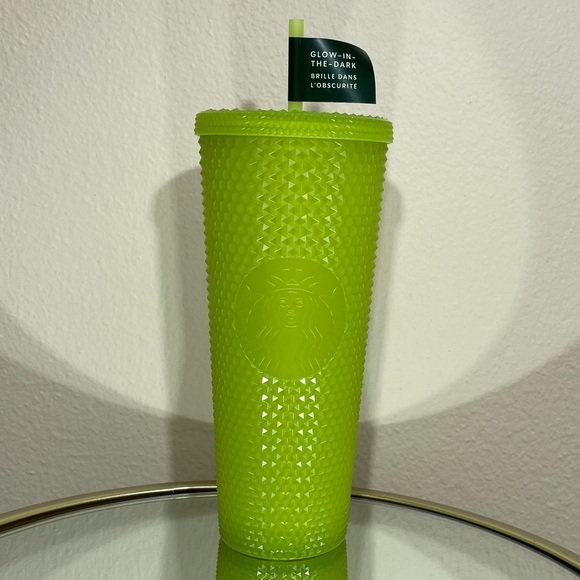 New Starbucks Lemongrass Venti Studded Glow in the Dark Tumbler - Picture 2 of 4